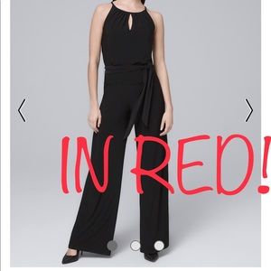 Lowest price! CURRENT / WHBM Red Jumpsuit